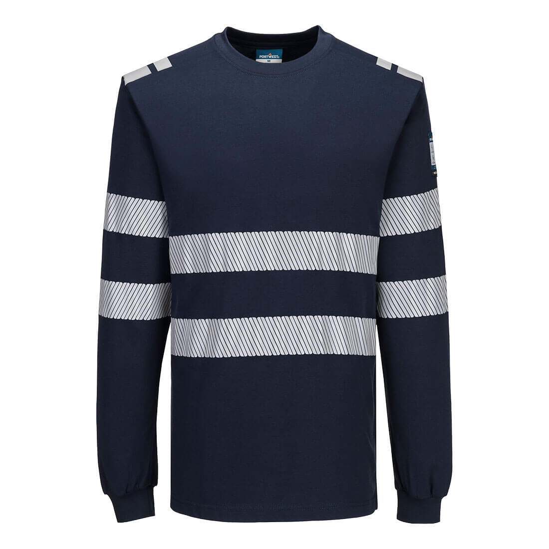FR732 PW3 Modaflame Knit FR Long Sleeve T-Shirt Navy