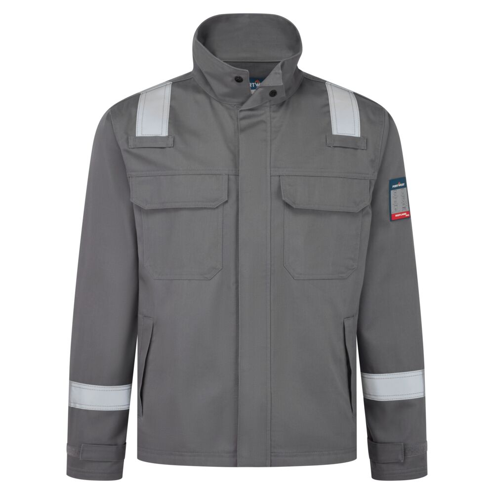 FR741 Bizflame Work+ FR Jacket Grey FR741 Bizflame Work+ FR Jacket Grey