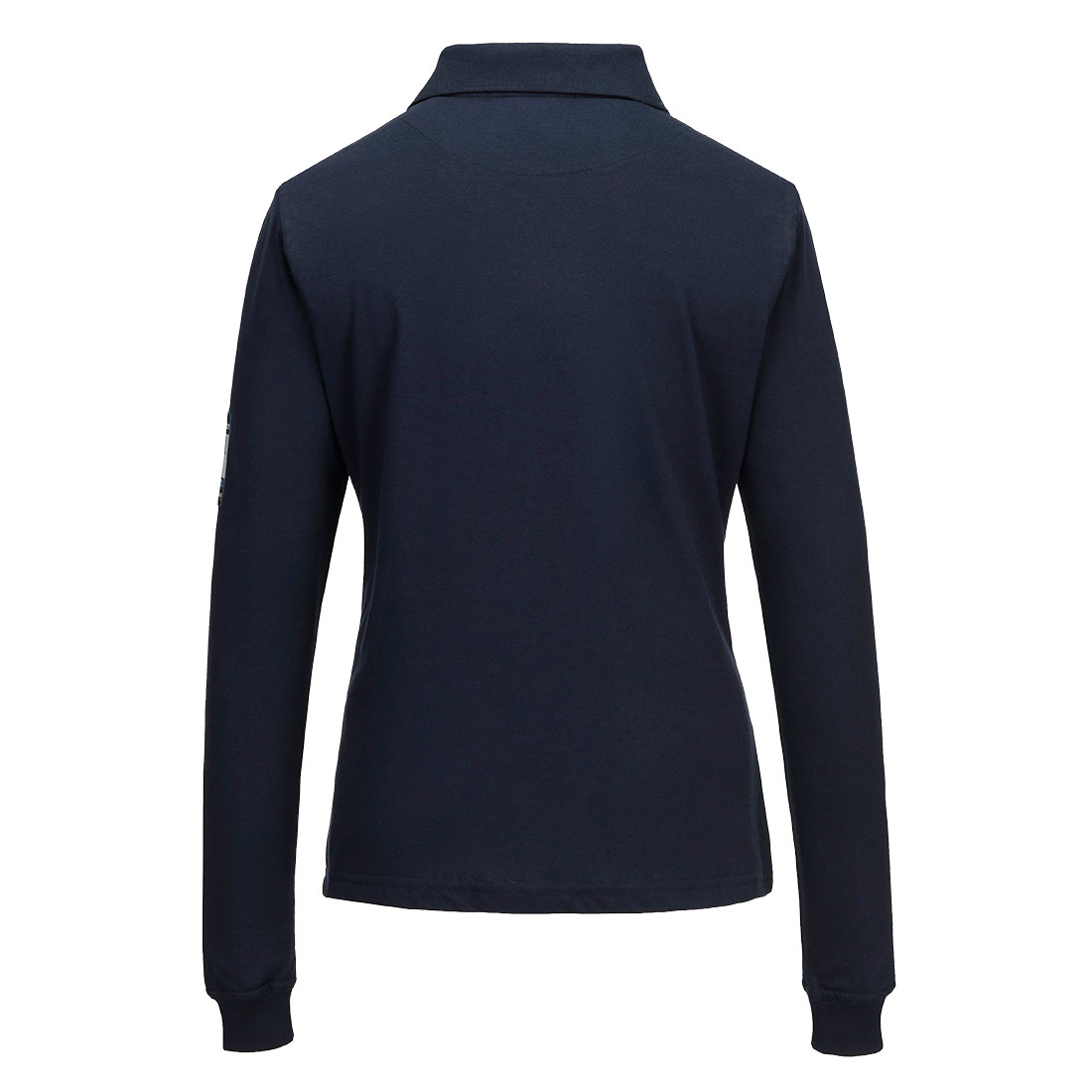 FR758 Modaflame Knit FR Women’s Long Sleeve Polo Shirt Navy