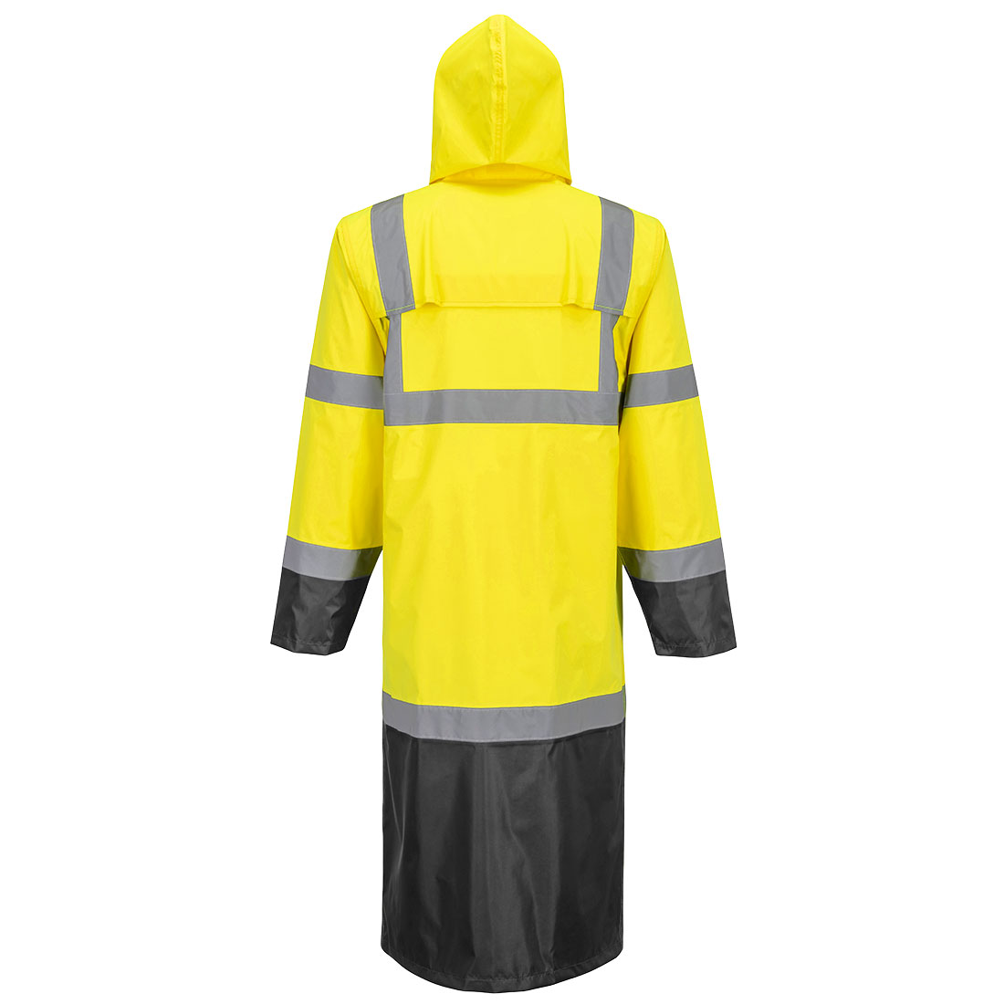 H446 Hi-Vis Contrast Raincoat 122cm Yellow/Black