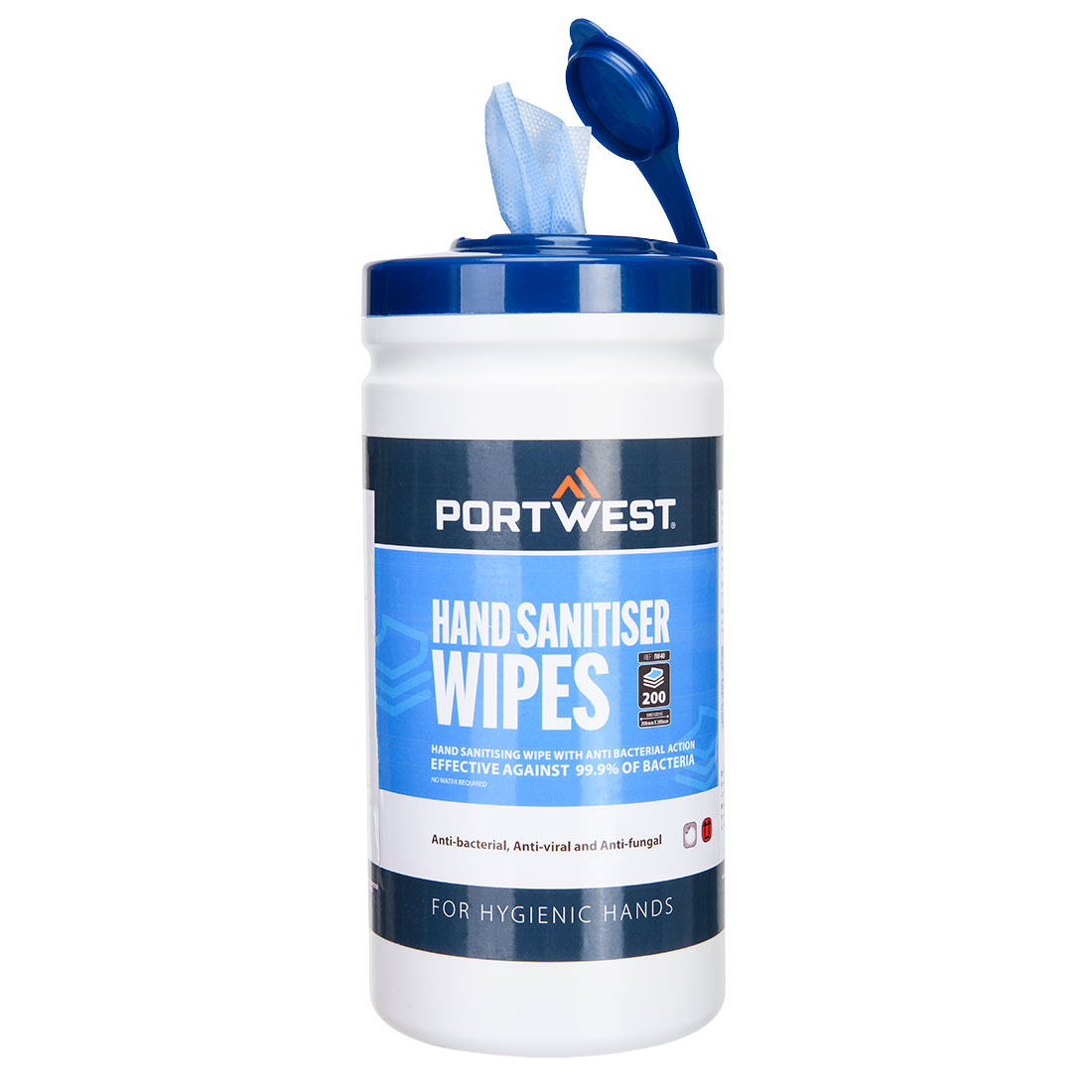 IW40 Hand Sanitiser Wipes (200 Wipes) Blue