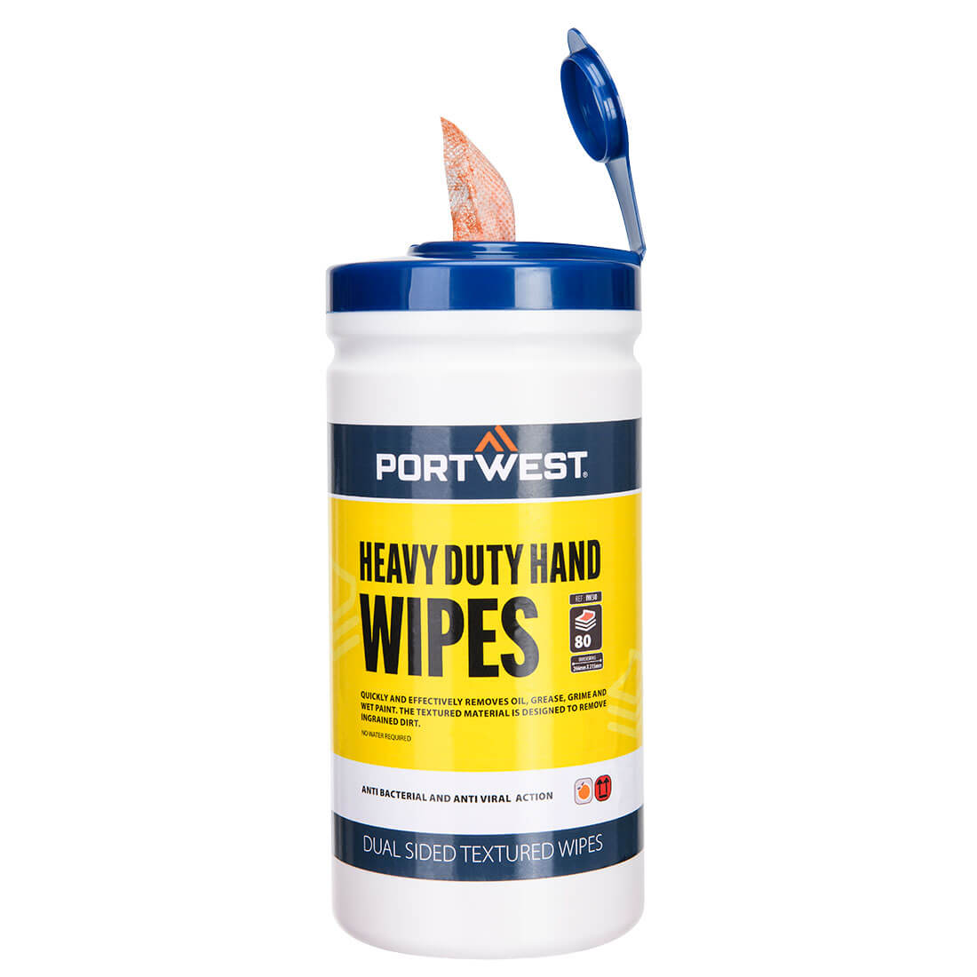 IW30 Heavy Duty Hand Wipes (80 Wipes) Orange