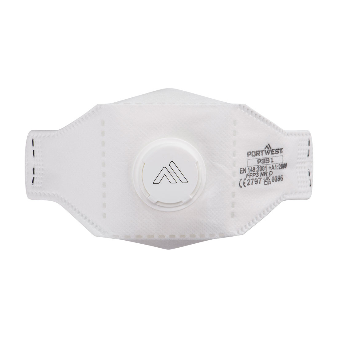 P391 EAGLE FFP3 Valved Dolomite Fold Flat Respirator (Pk10) White