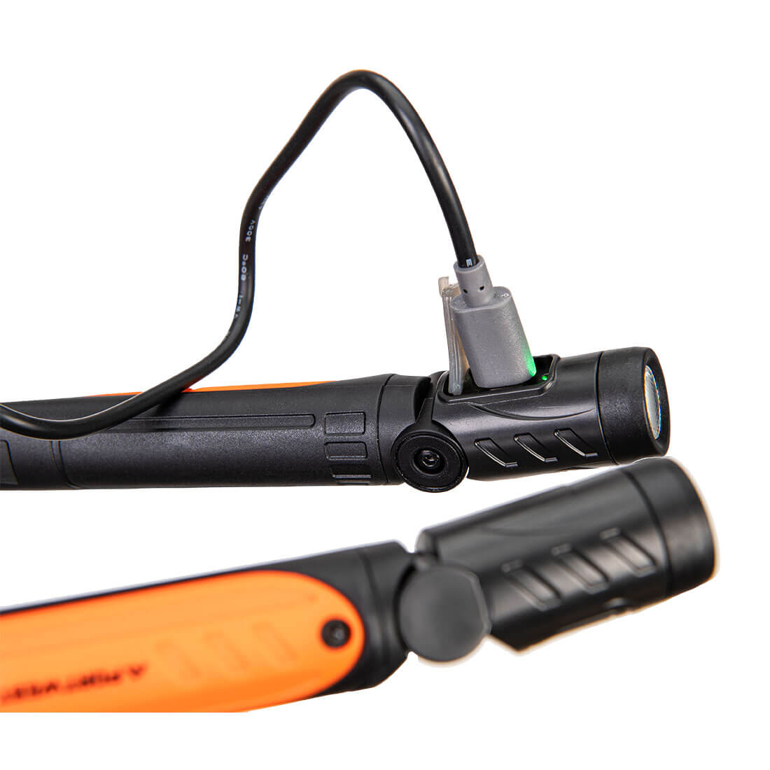 PA73 USB Rechargeable LED Neck Light Black/Orange