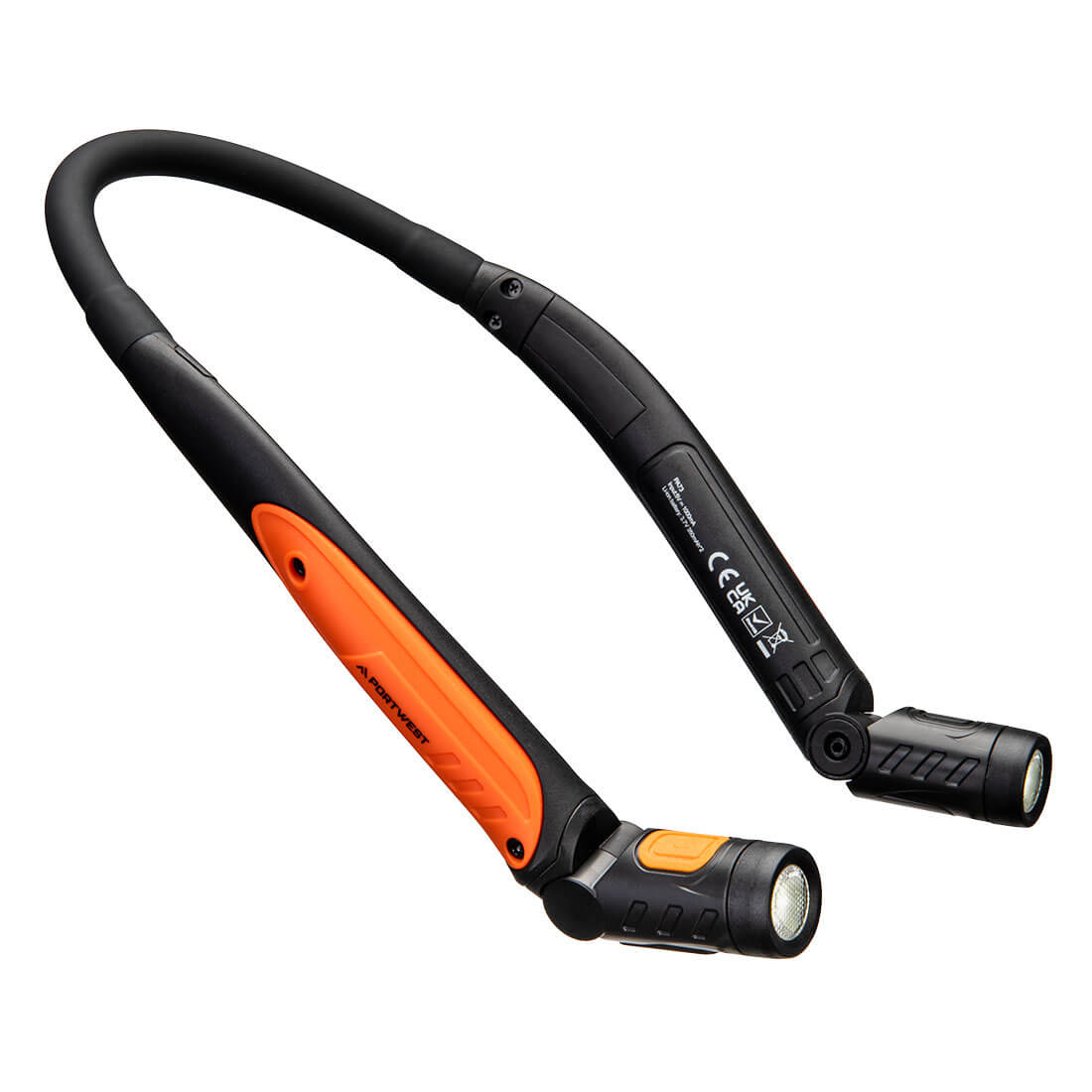 PA73 USB Rechargeable LED Neck Light Black/Orange