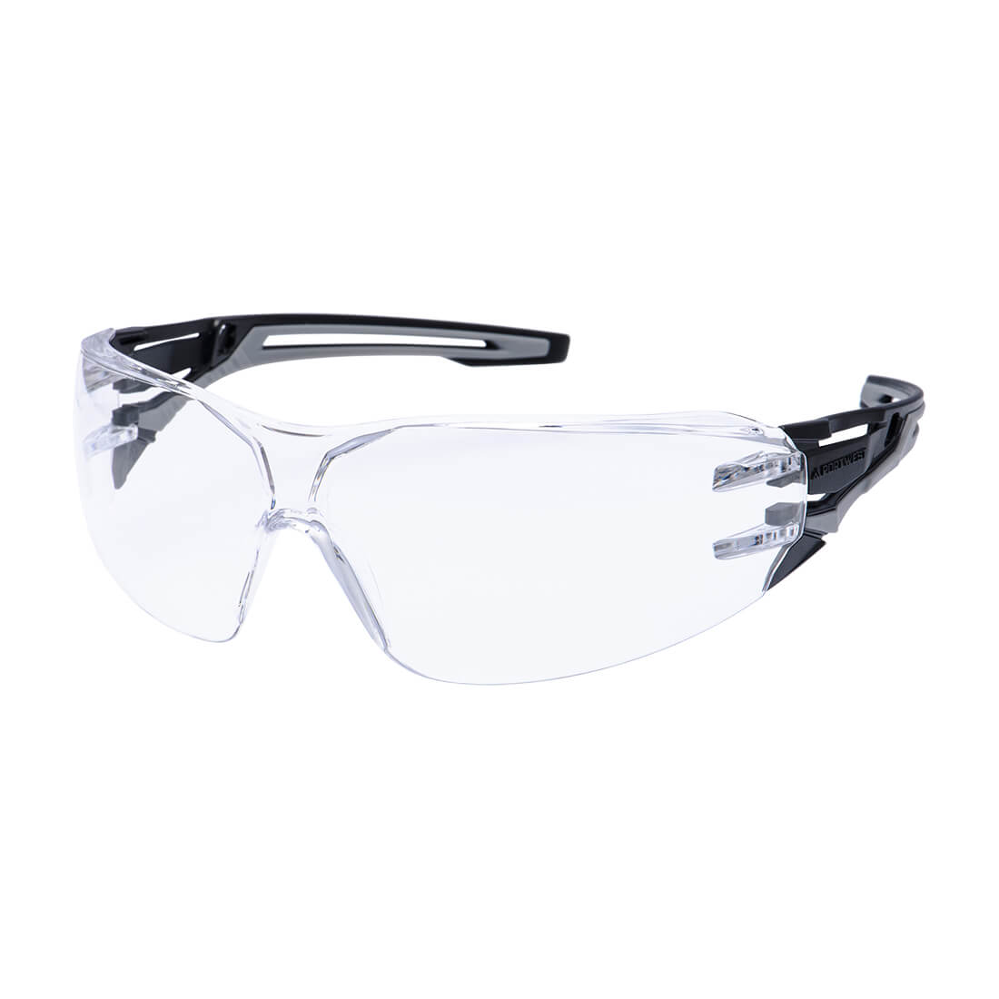 PR01 Anthracite Wraparound Safety Glasses Clear PR01 Anthracite Wraparound Safety Glasses Clear
