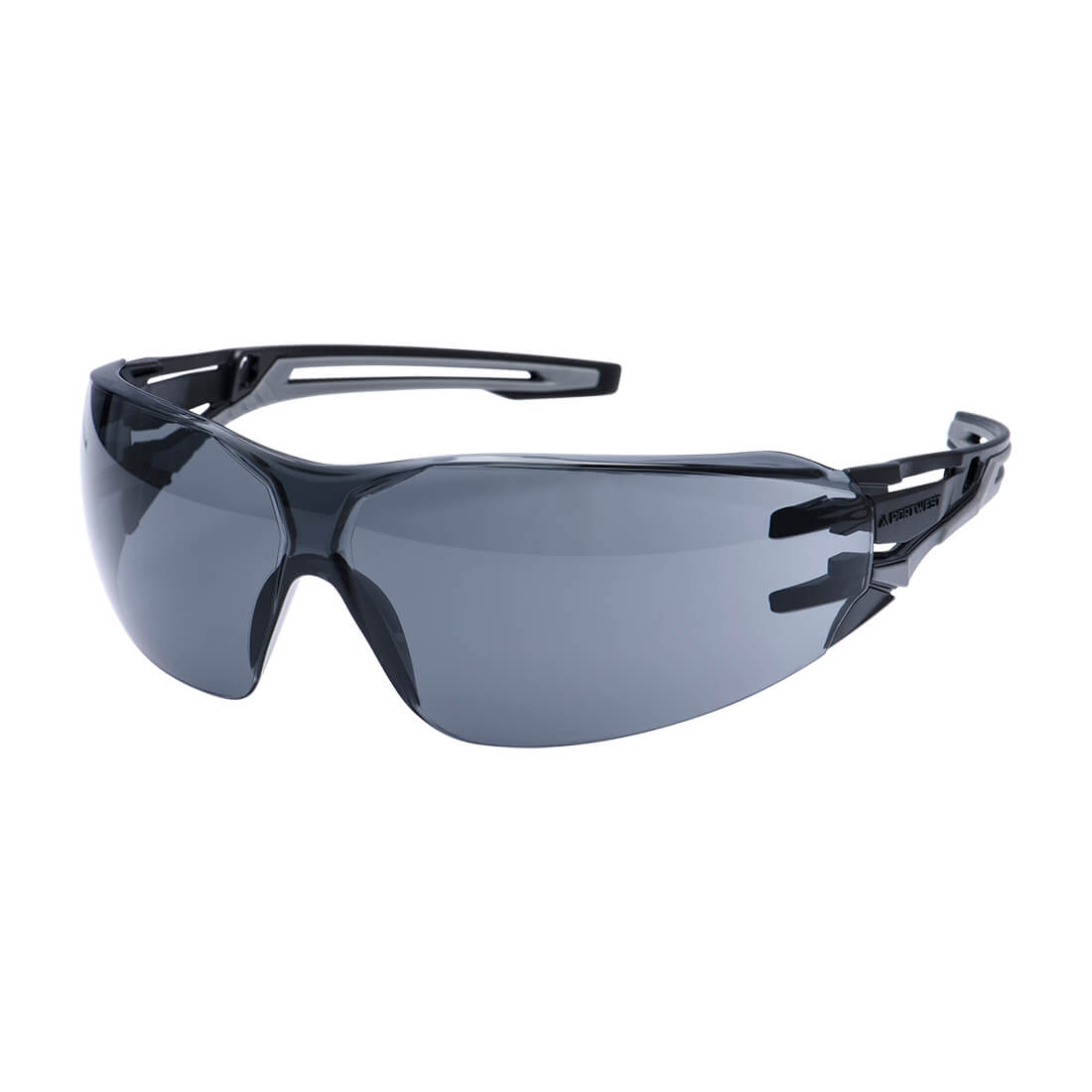 PR01 Anthracite Wraparound Safety Glasses Smoke