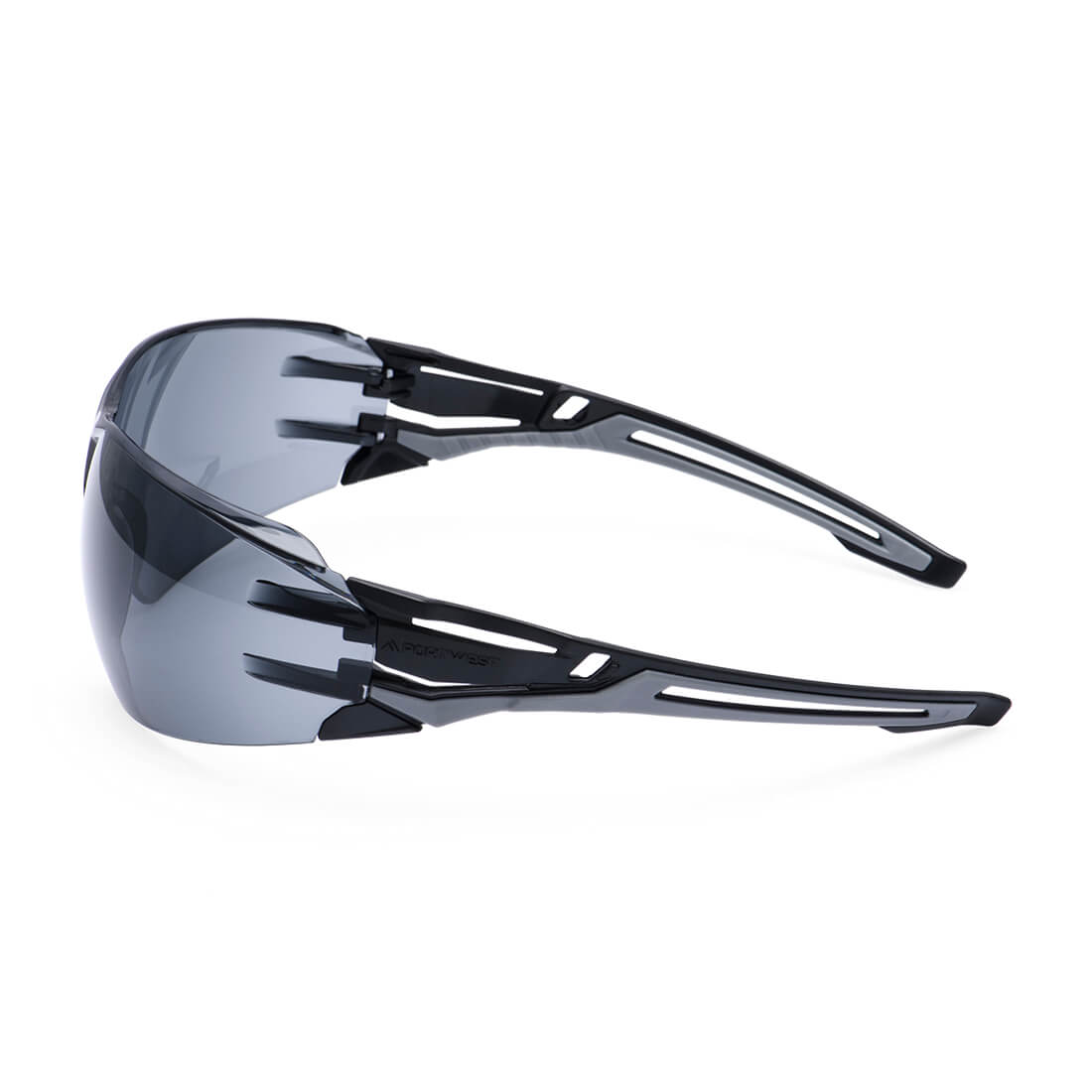 PR01 Anthracite Wraparound Safety Glasses Smoke