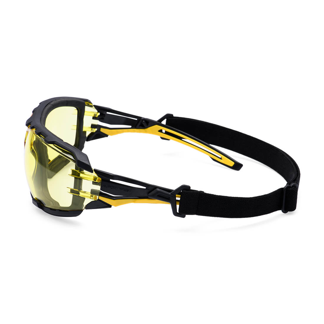 PR02 Anthracite Wraparound Plus Safety Glasses Amber