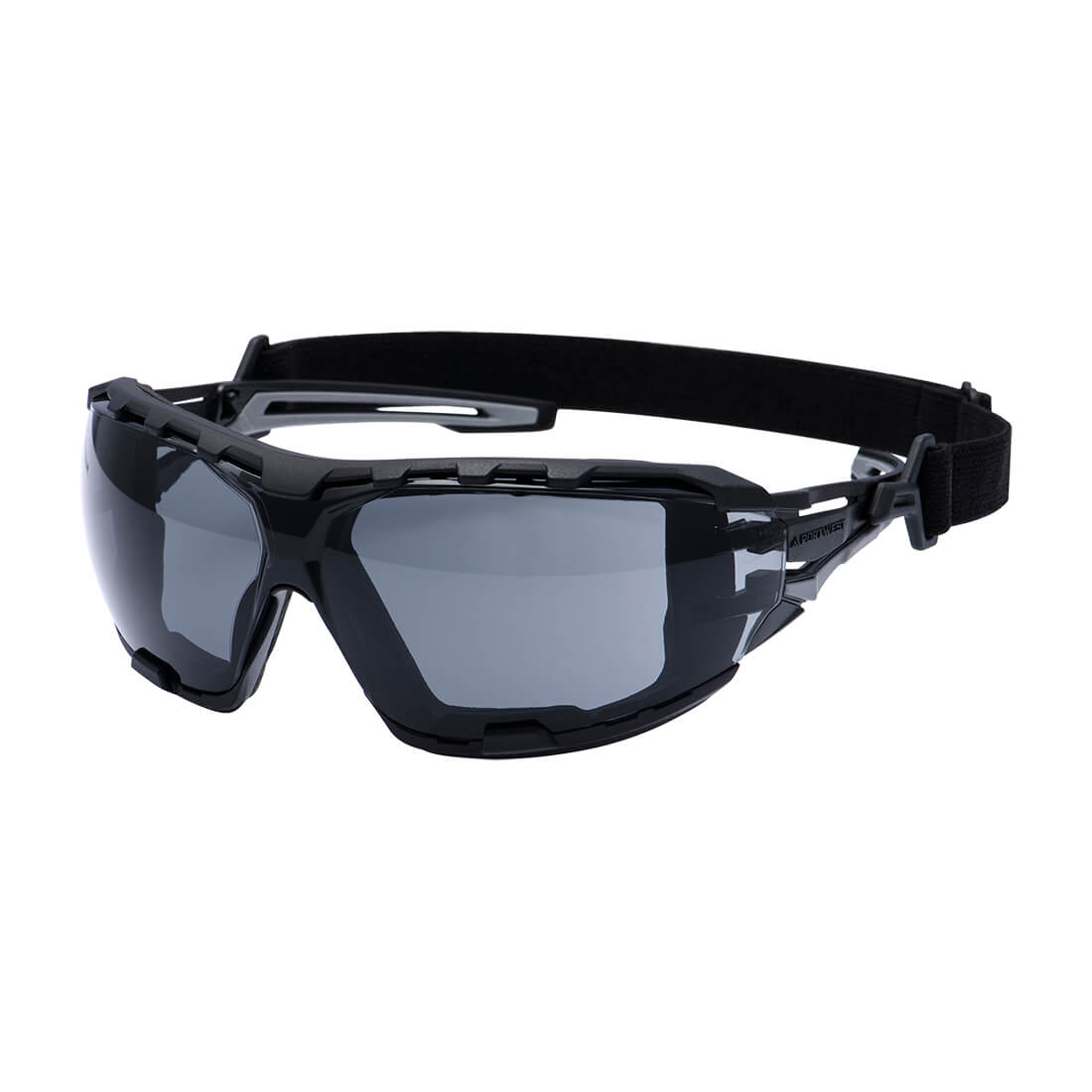 PR02 Anthracite Wraparound Plus Safety Glasses Smoke