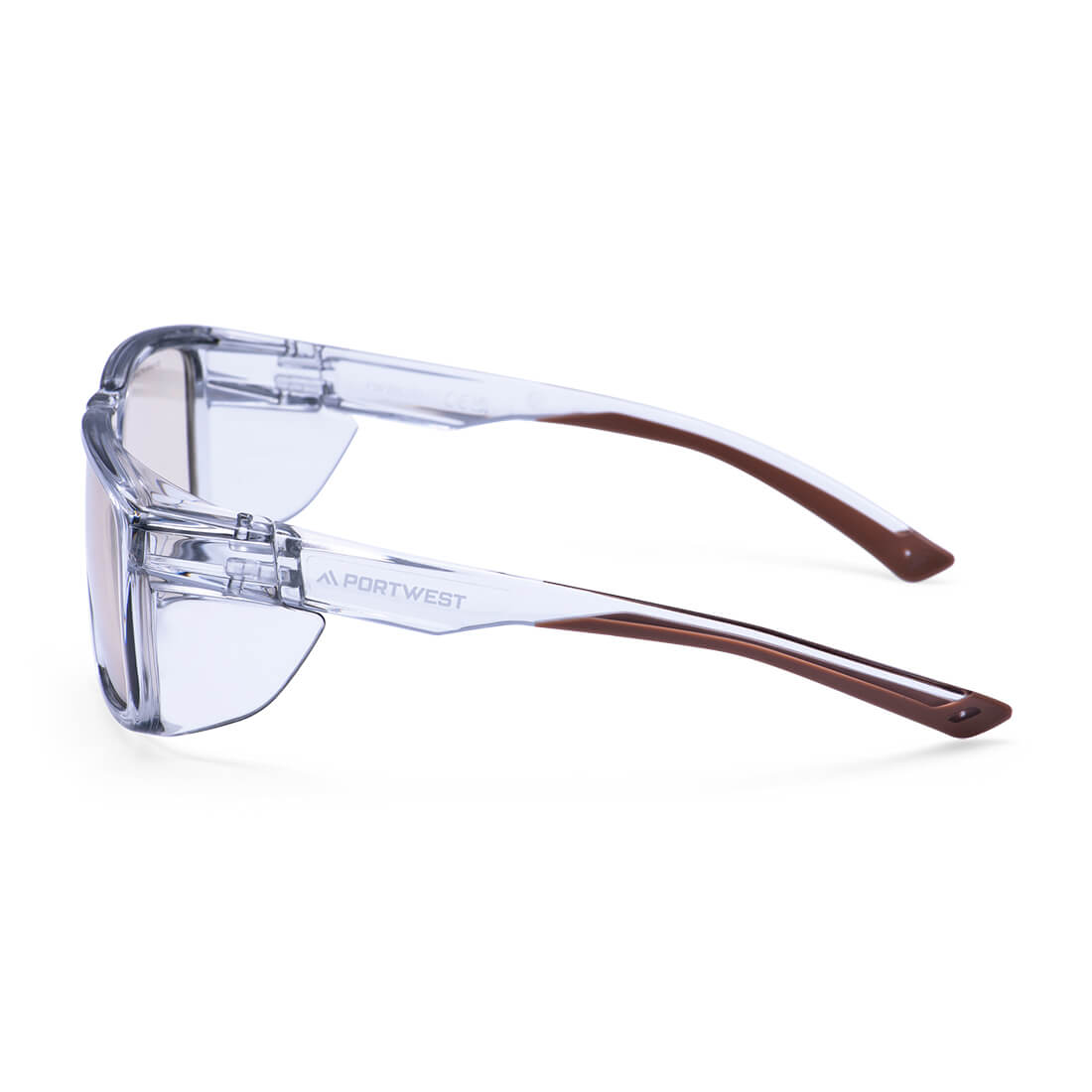 PS26 Side Shields Safety Glasses Brown