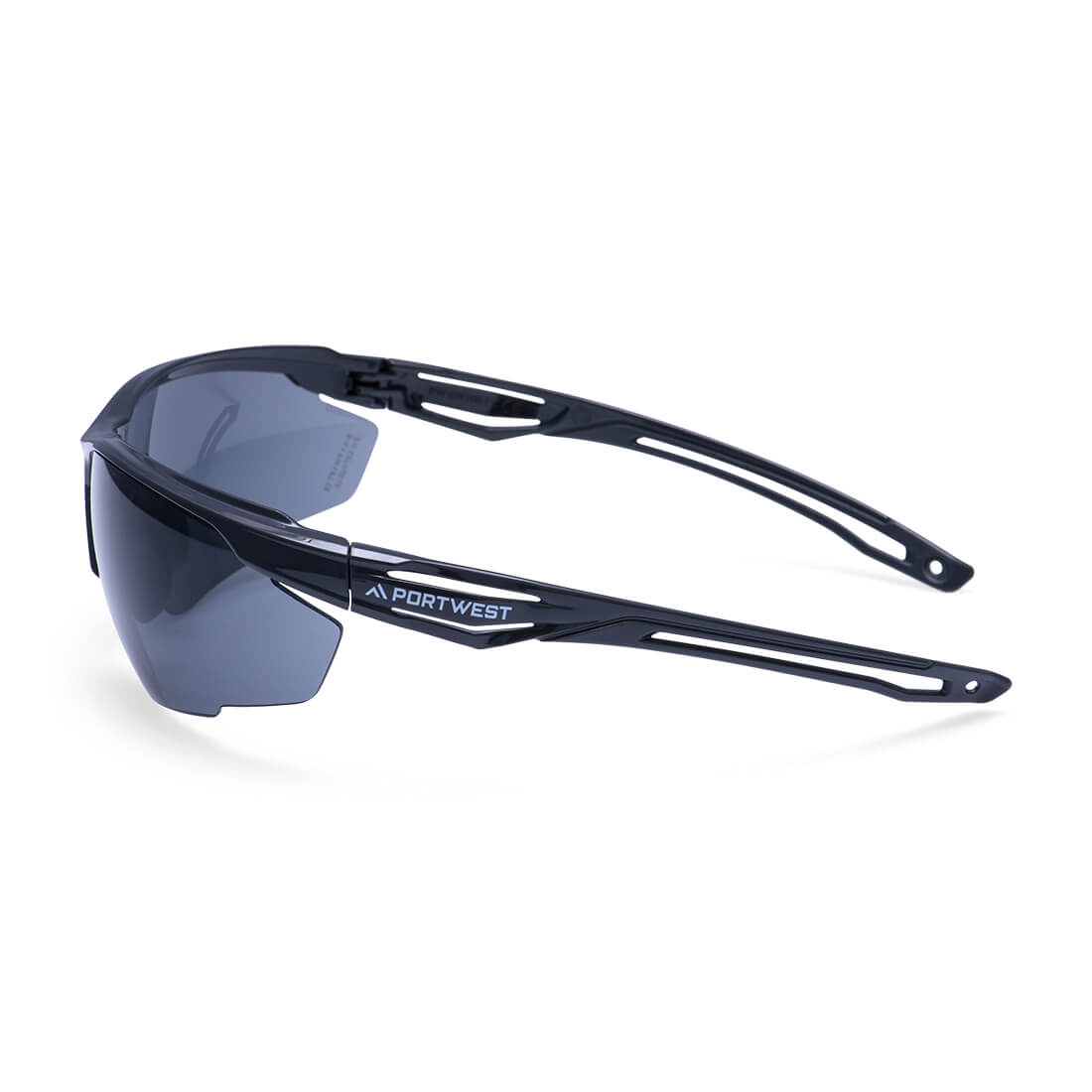 PS36 Anthracite Safety Glasses Smoke