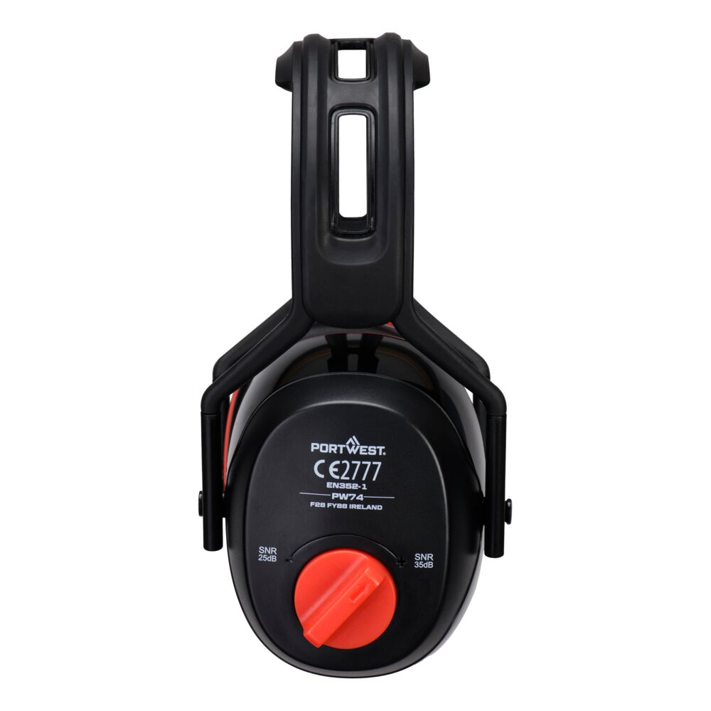 PW74 Dual SNR Ear Defenders Black