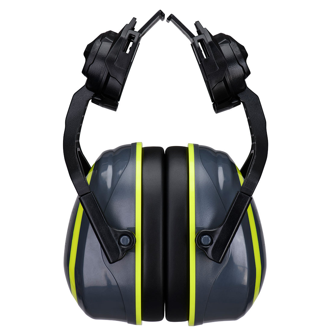 PW04 HV Extreme Ear Defenders Medium Clip-On Metal Free Grey/Yellow