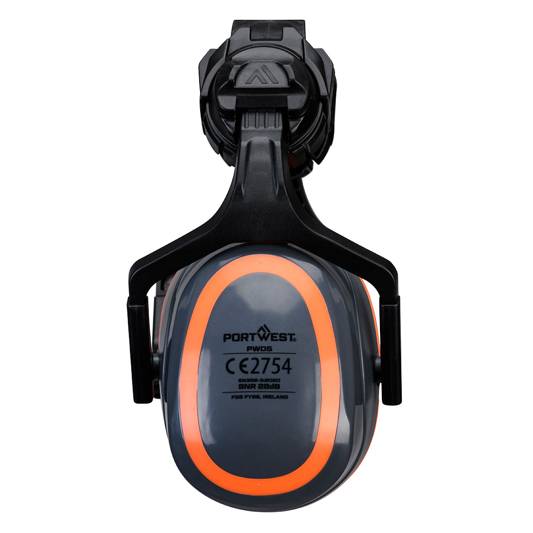 PW05 HV Extreme Ear Defenders High Clip-On Metal Free Grey/Orange