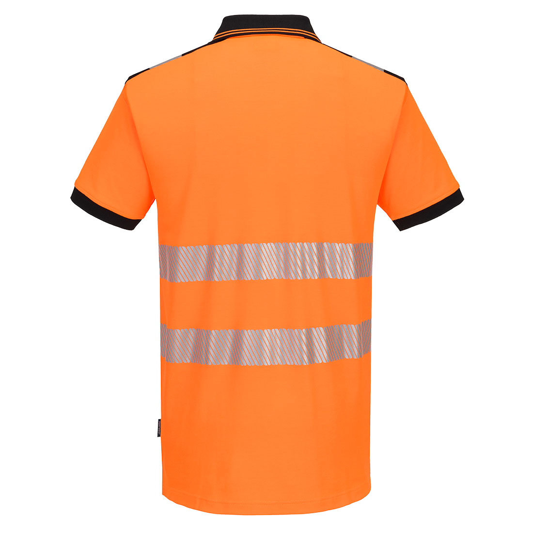 PW317 PW3 Hi-Vis Polo Shirt S/S Orange/Black
