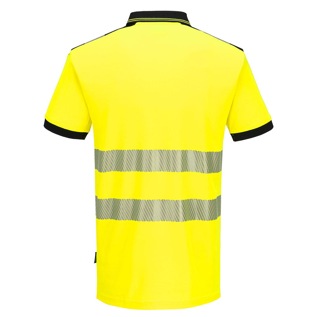 PW317 PW3 Hi-Vis Polo Shirt S/S Yellow/Black