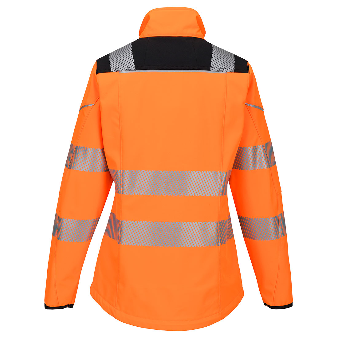 PW381 PW3 Hi-Vis Women’s Softshell (3L) Orange/Black