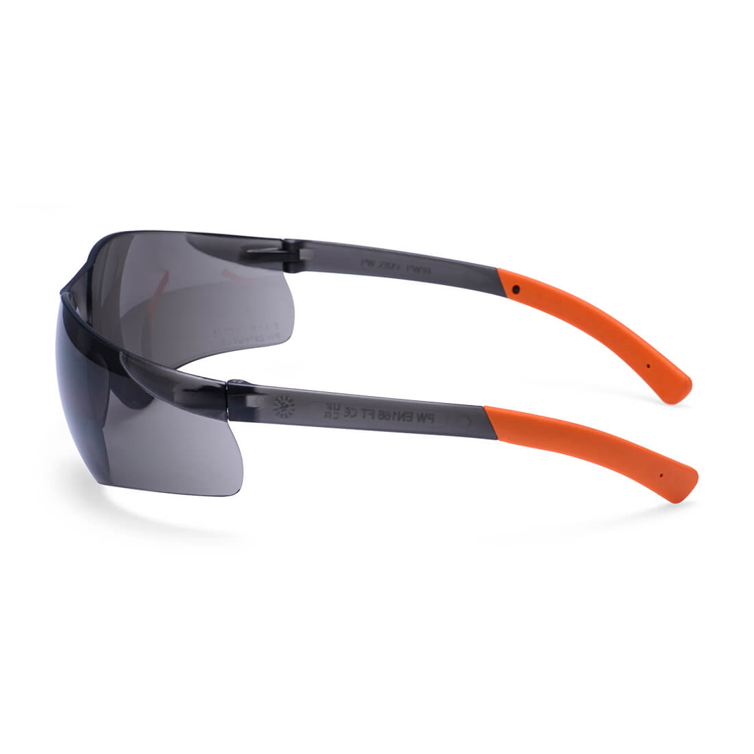 PW38 Pan View Safety Glasses Smoke/Orange