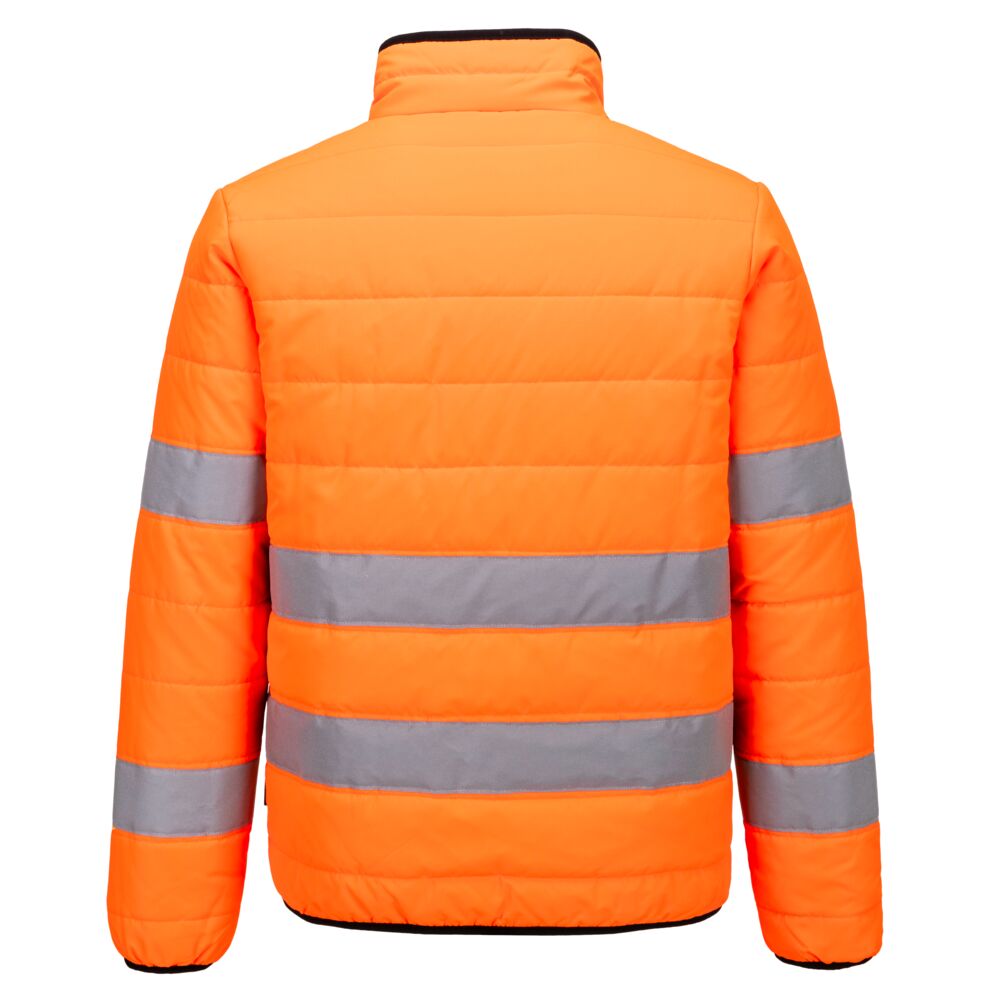 S617 Hi-Vis Baffle Jacket Orange/Black