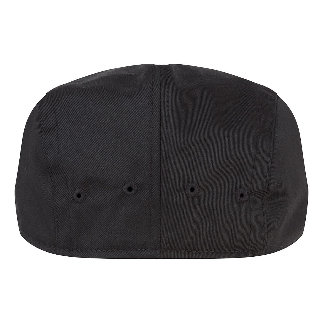 S906 Chefs Flat Cap Black