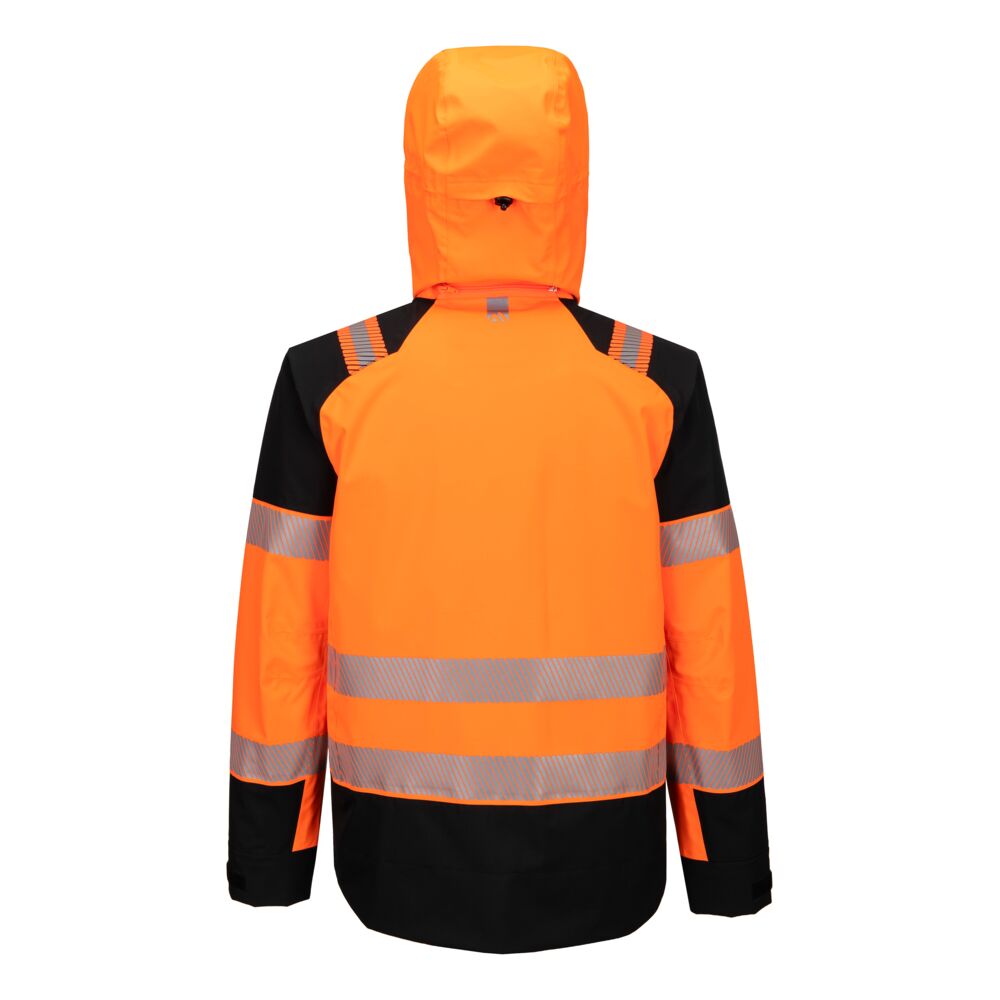 T166 PW3 Hi-Vis Rain Jacket (3L) Orange/Black