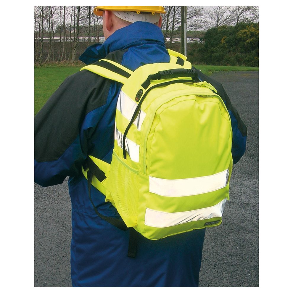 B905 Yellow Hi-Vis Rucksack