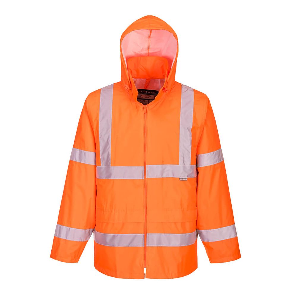 H440 Orange Hi-Vis Rain Jacket