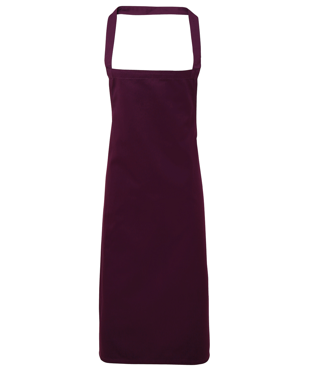 PR102 100% Organic Cotton Bib Apron Purple PR102 100% Organic Cotton Bib Apron Purple