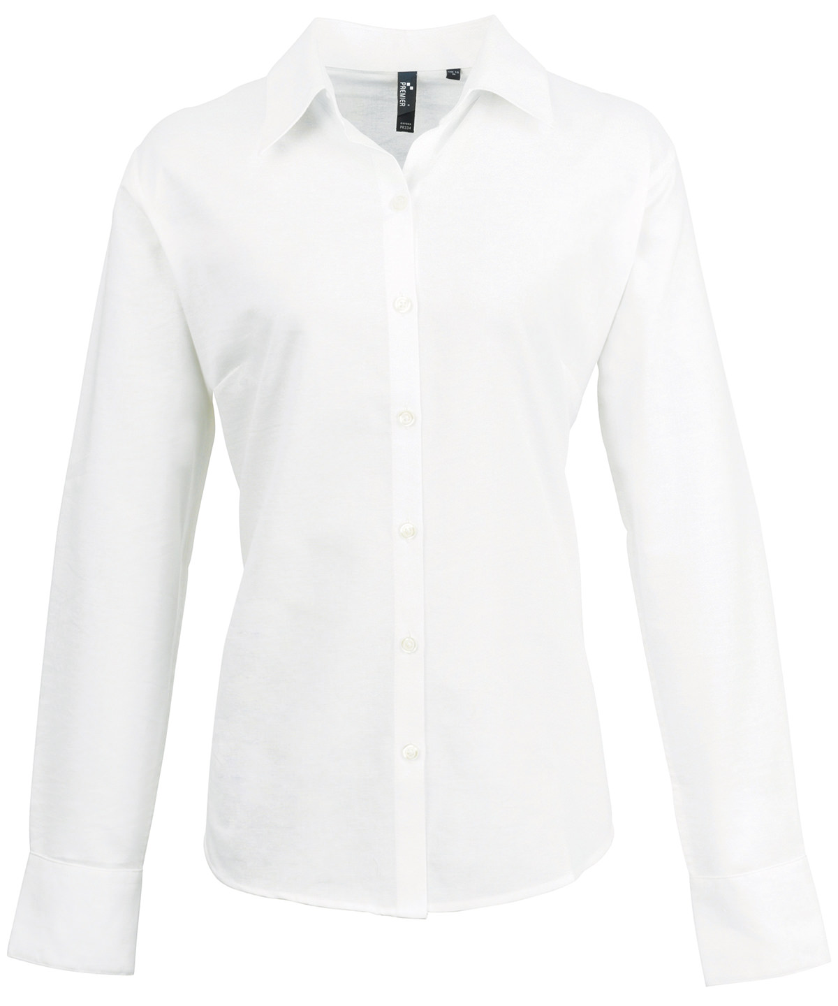 PR334 Women’s signature Oxford long sleeve shirt White PR334 Women’s signature Oxford long sleeve shirt White