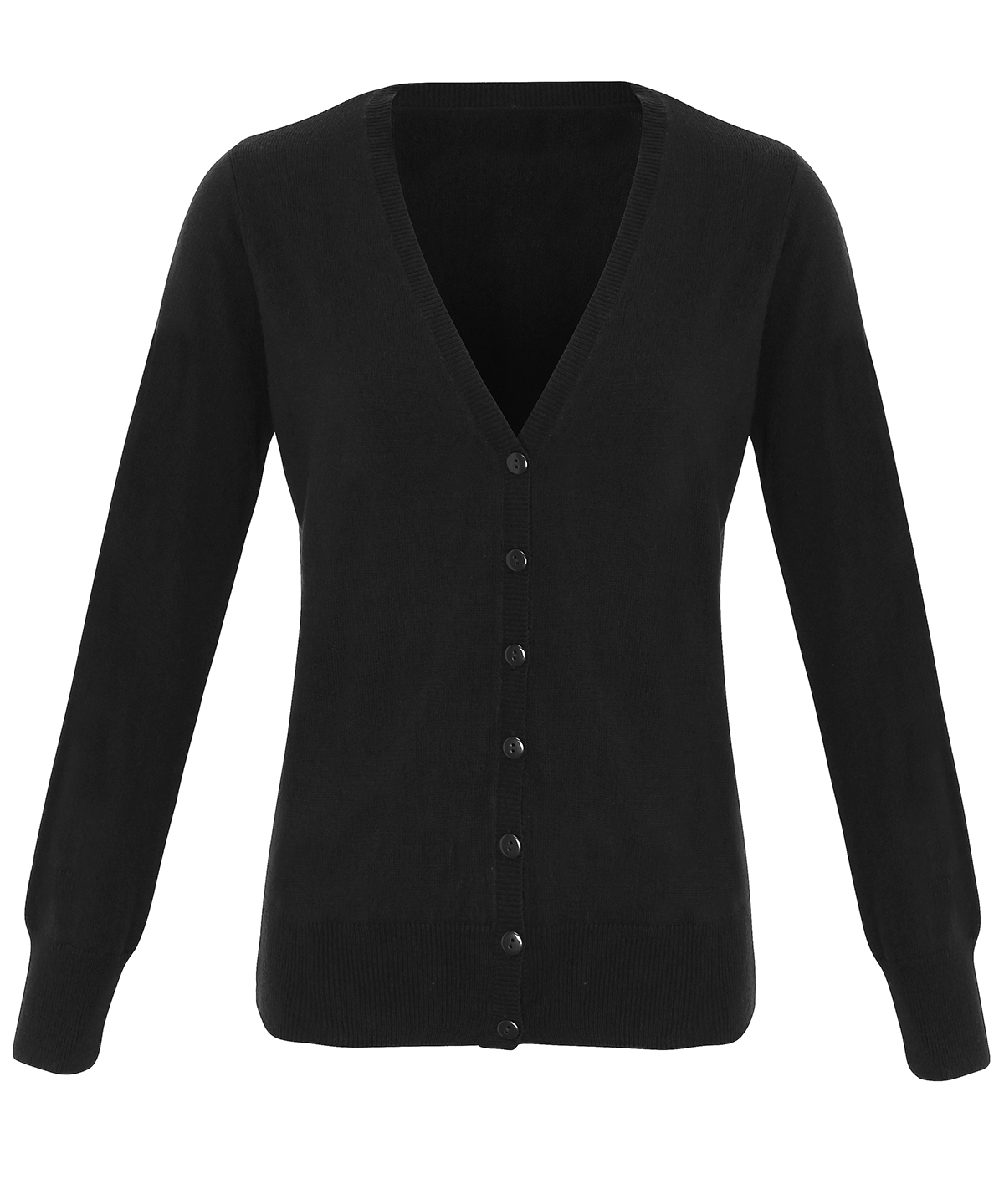 PR402 Women’s ‘essential’ acrylic cardigan Black PR402 Women’s ‘essential’ acrylic cardigan Black