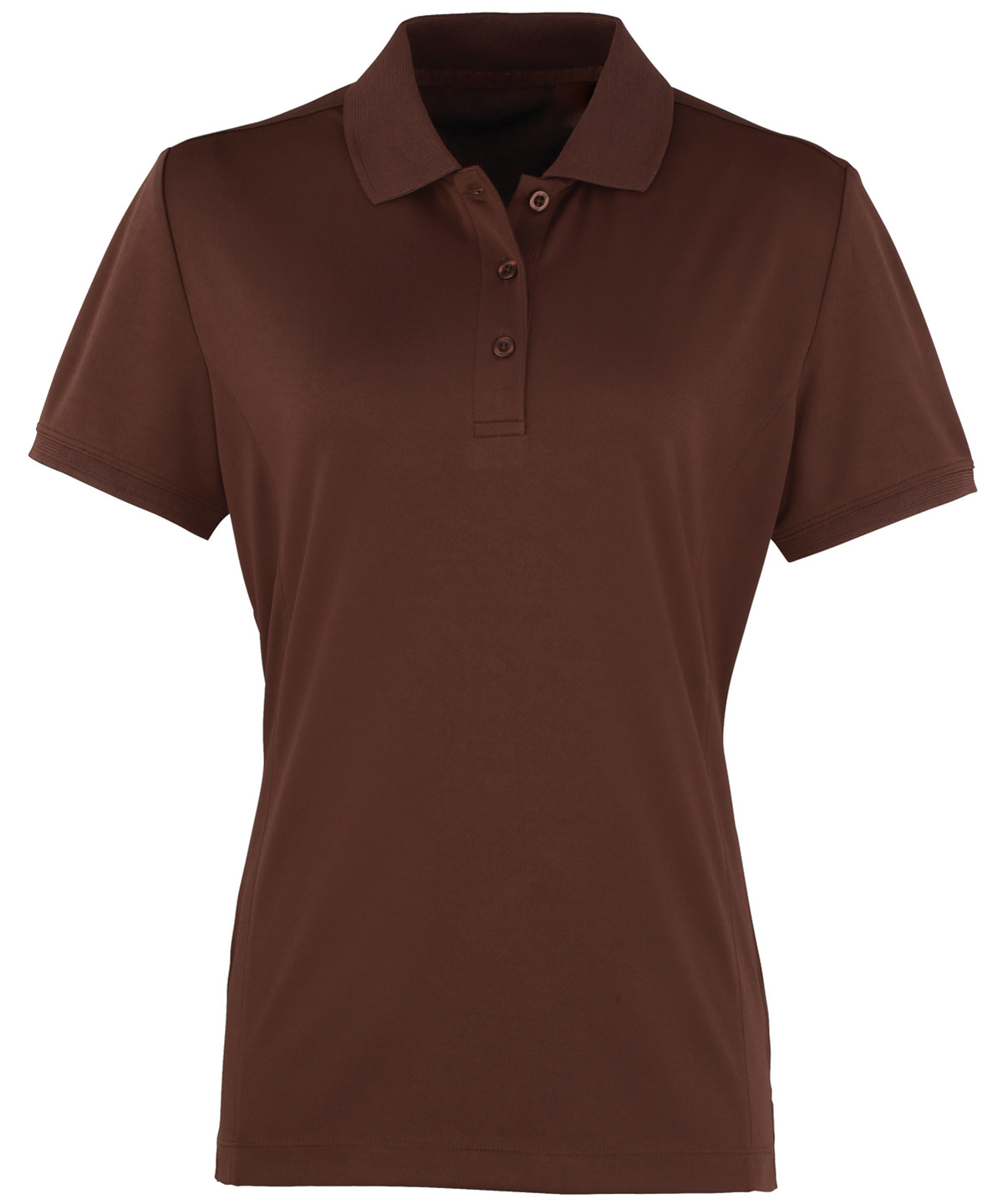 PR616 Women’s Coolchecker® piqué polo Brown PR616 Women’s Coolchecker® piqué polo Brown