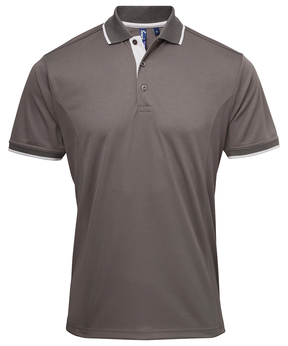 PR618 Contrast Coolchecker® polo Grey