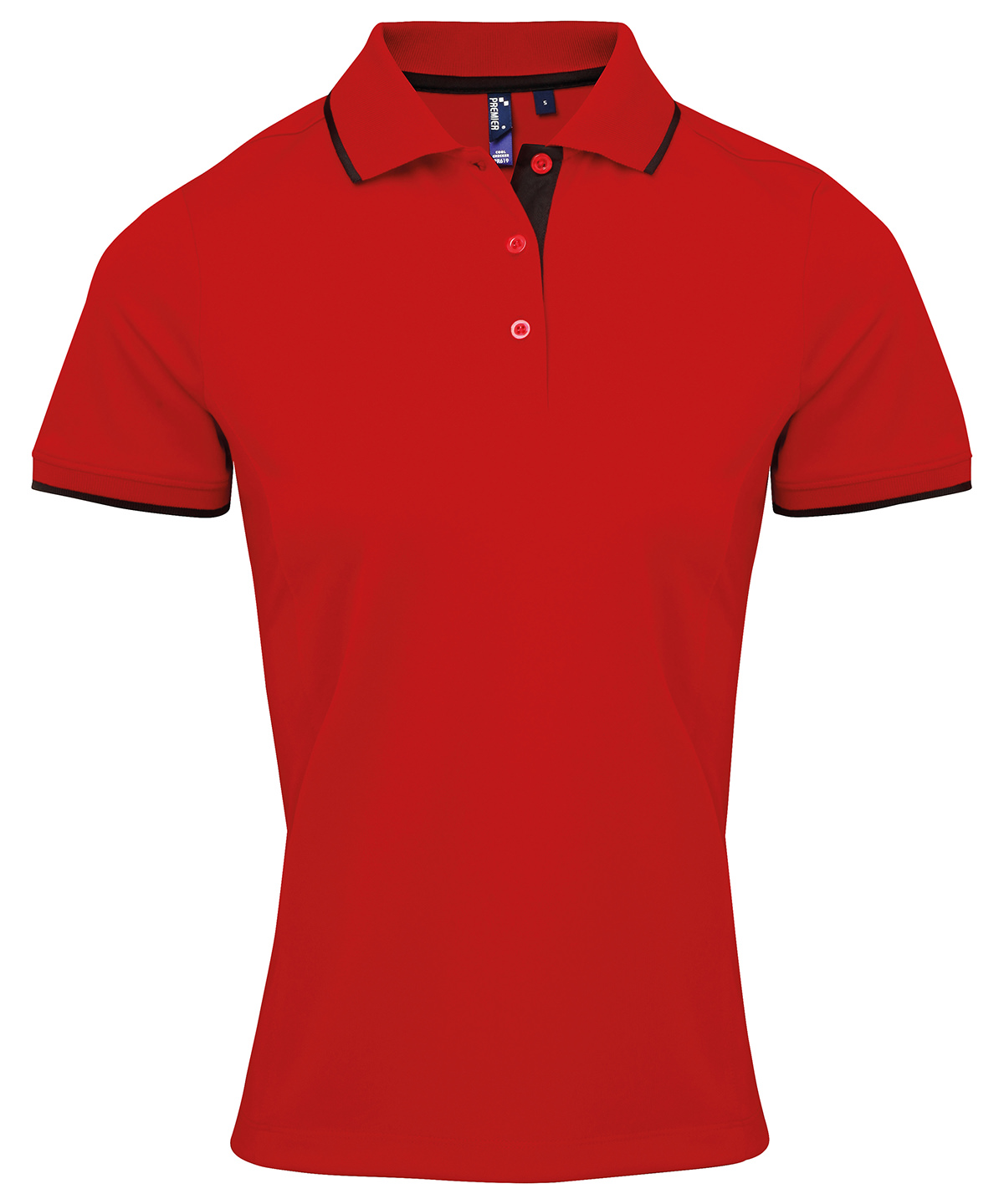 PR619 Women’s contrast Coolchecker® polo Red PR619 Women’s contrast Coolchecker® polo Red