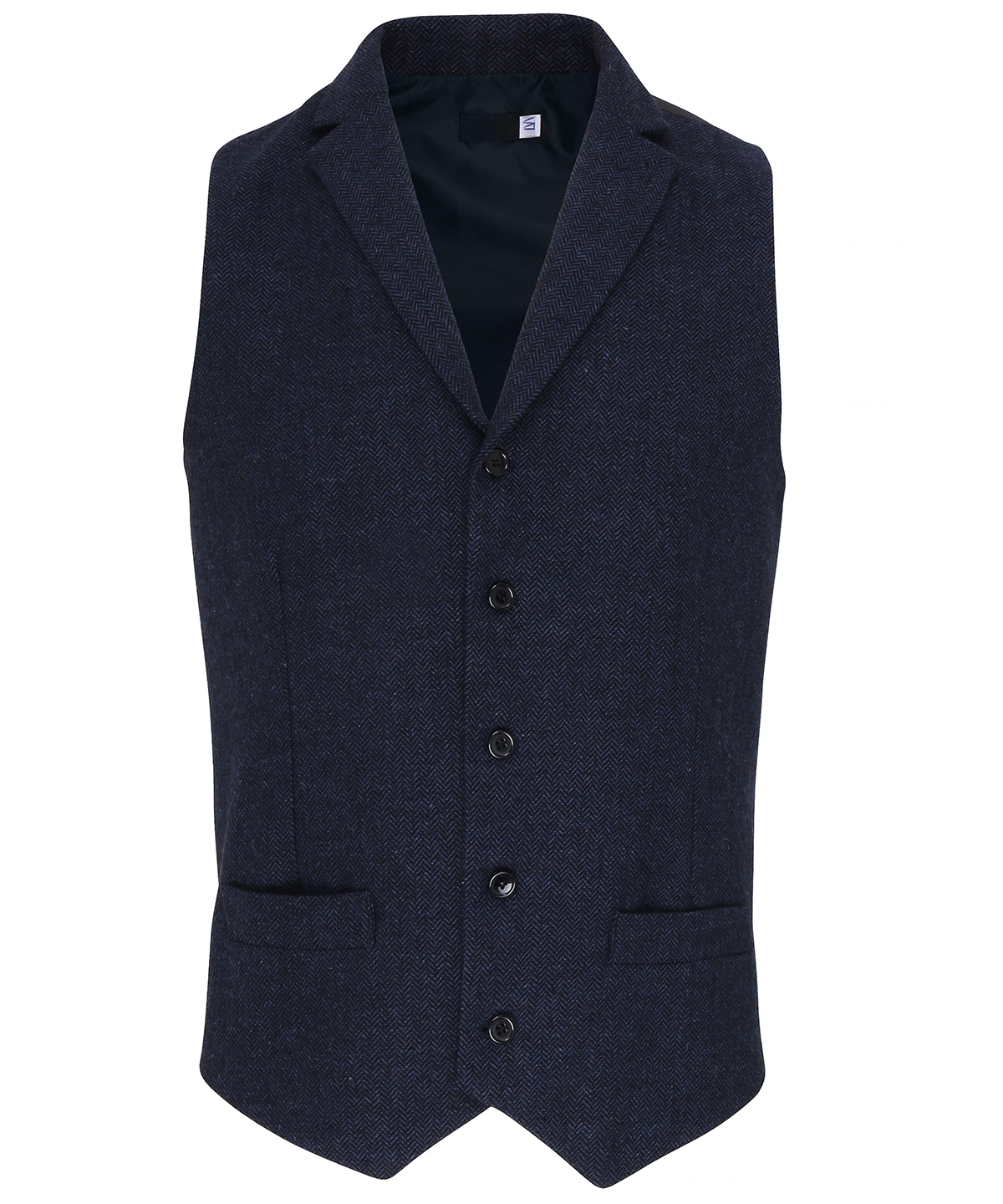 PR625 Herringbone waistcoat Blue PR625 Herringbone waistcoat Blue