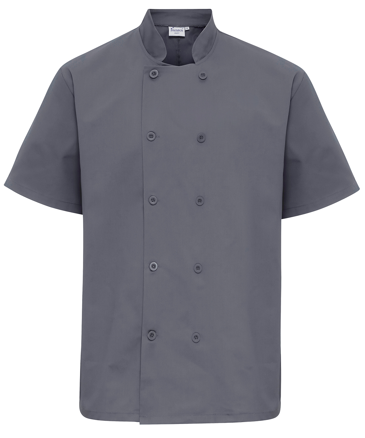 PR656 Short sleeve chef’s jacket Grey