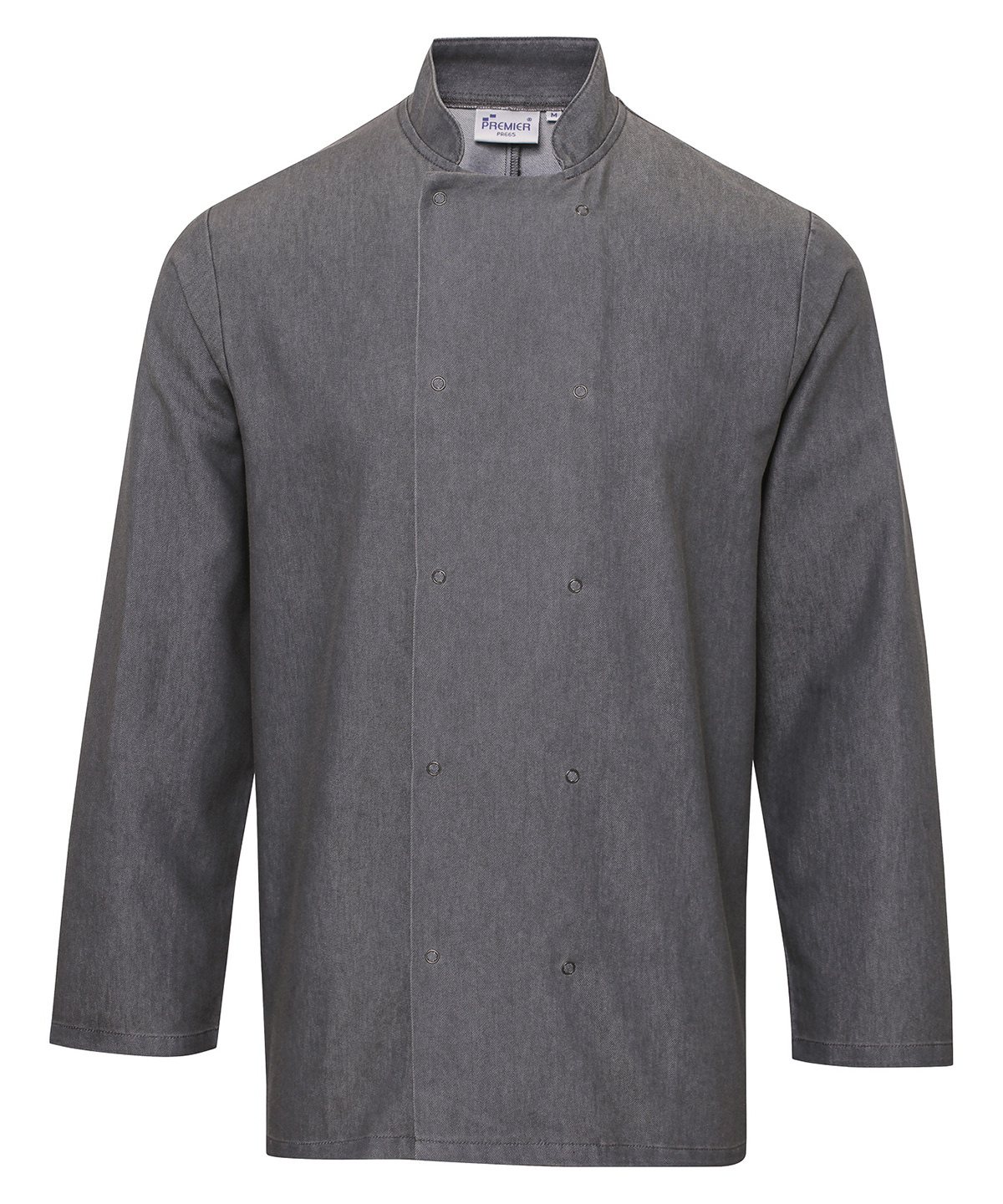 PR660 Denim chef’s jacket Grey