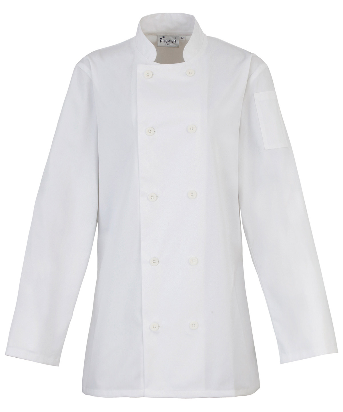 PR671 Women’s long sleeve chef’s jacket White