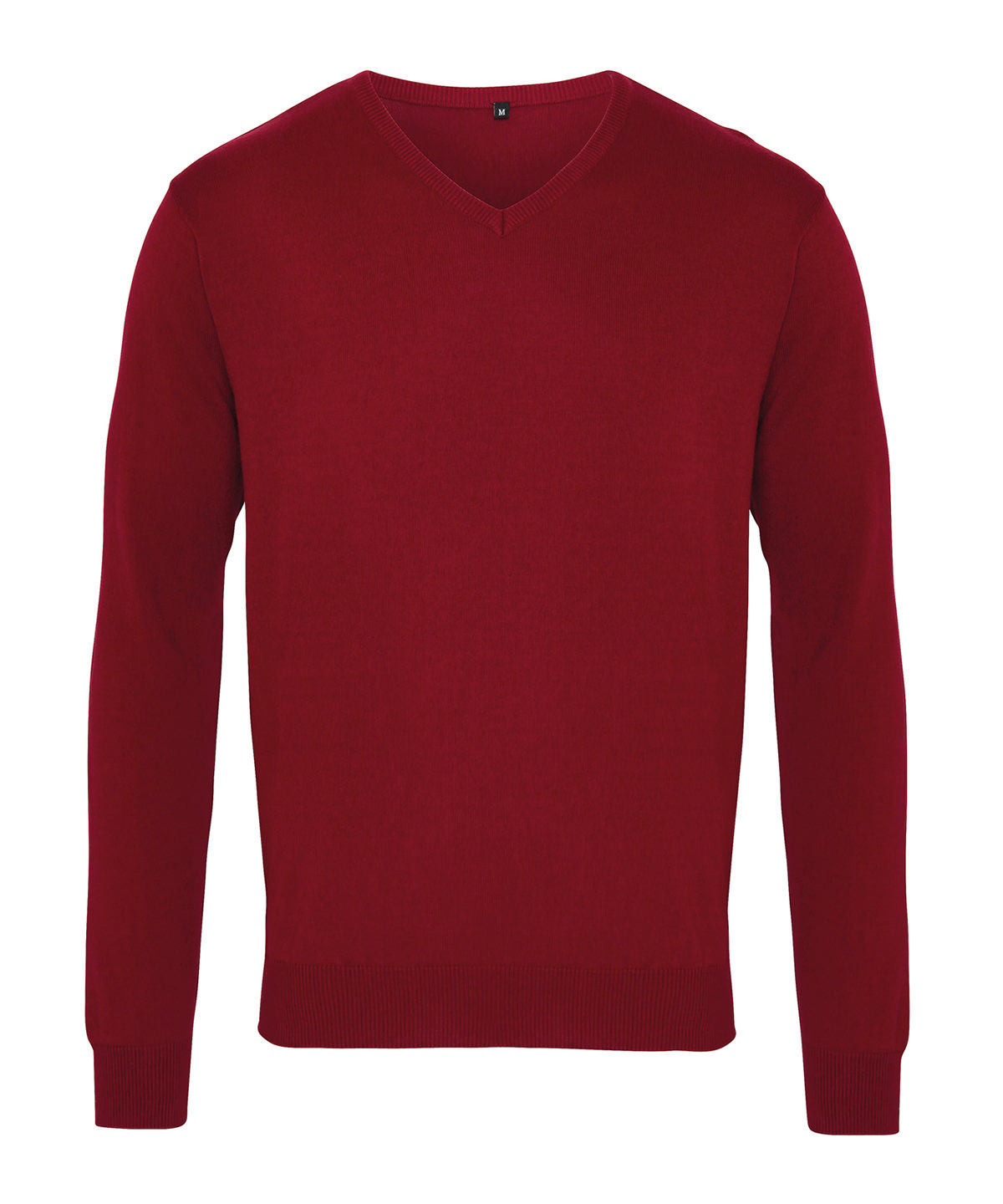 PR694 V-neck knitted sweater Red