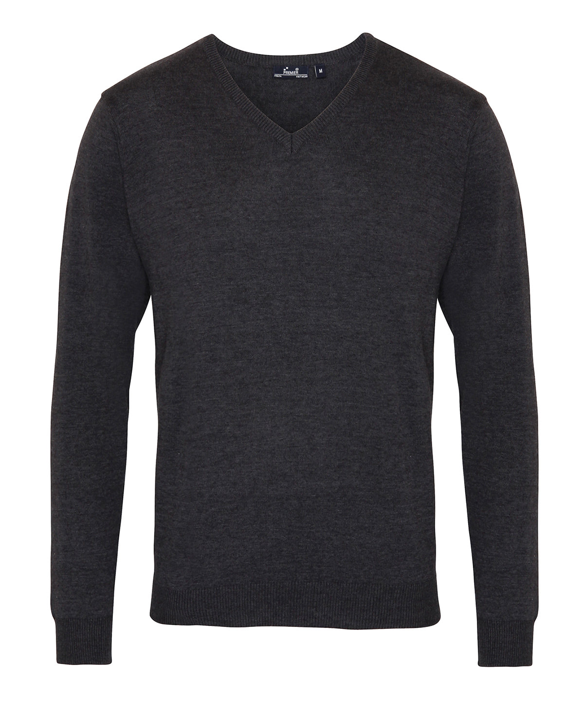 PR694 V-neck knitted sweater Grey