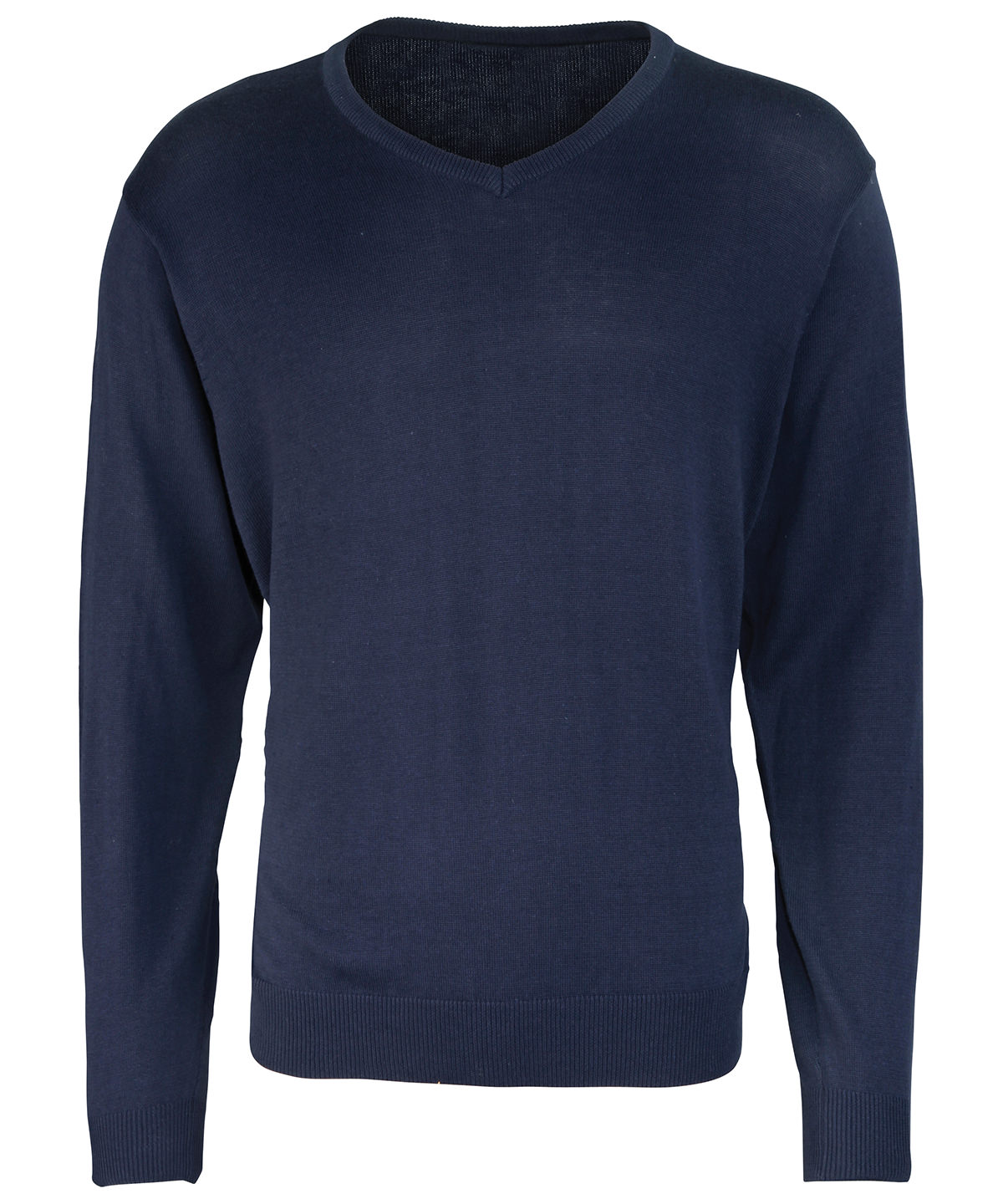 PR694 V-neck knitted sweater Blue