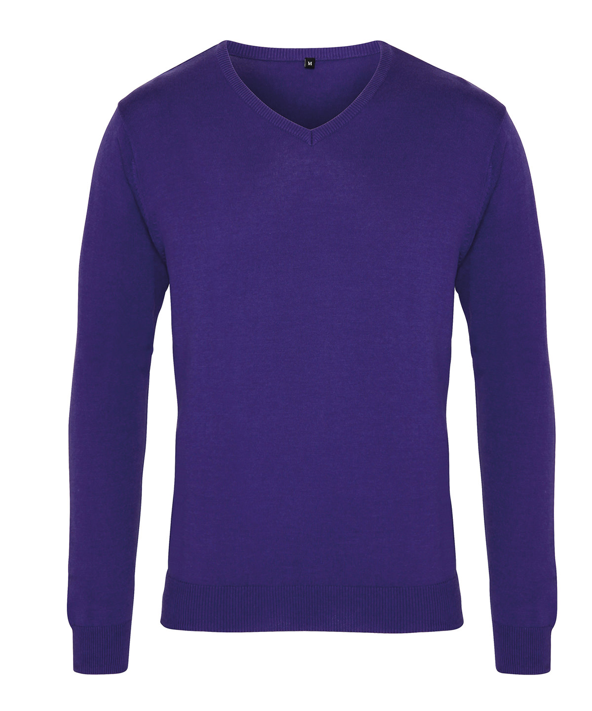 PR694 V-neck knitted sweater Purple