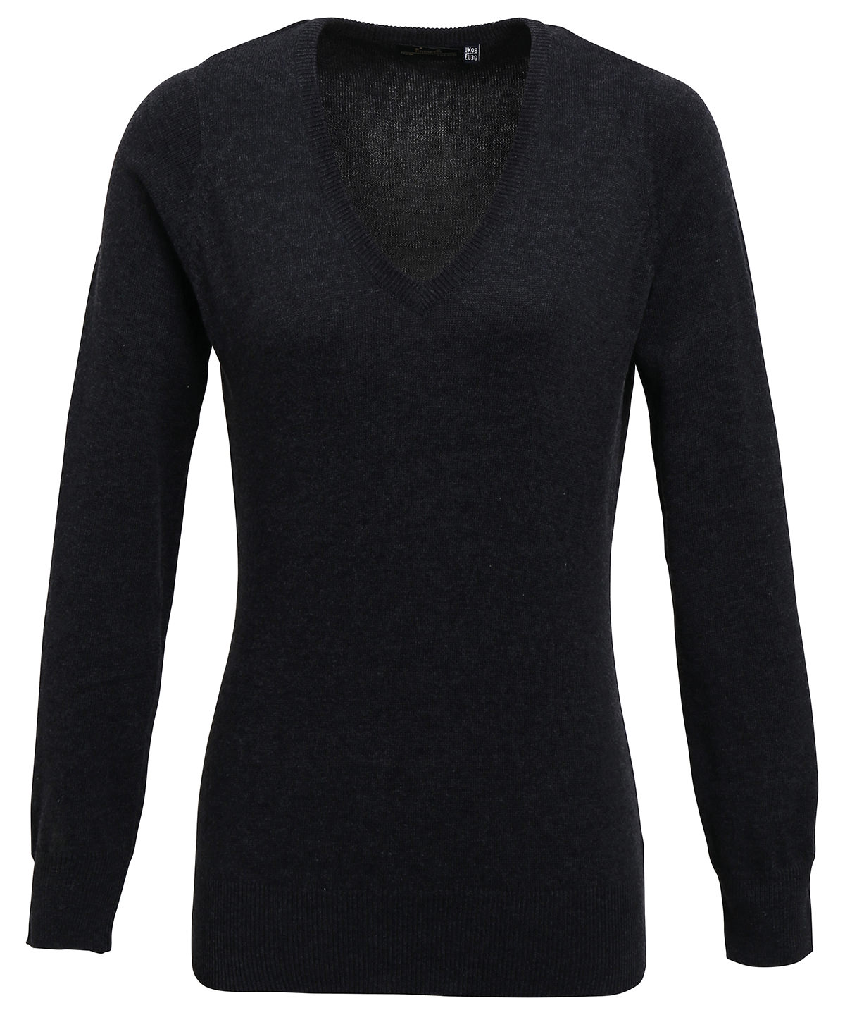 PR696 Women’s v-neck knitted sweater Grey PR696 Women’s v-neck knitted sweater Grey