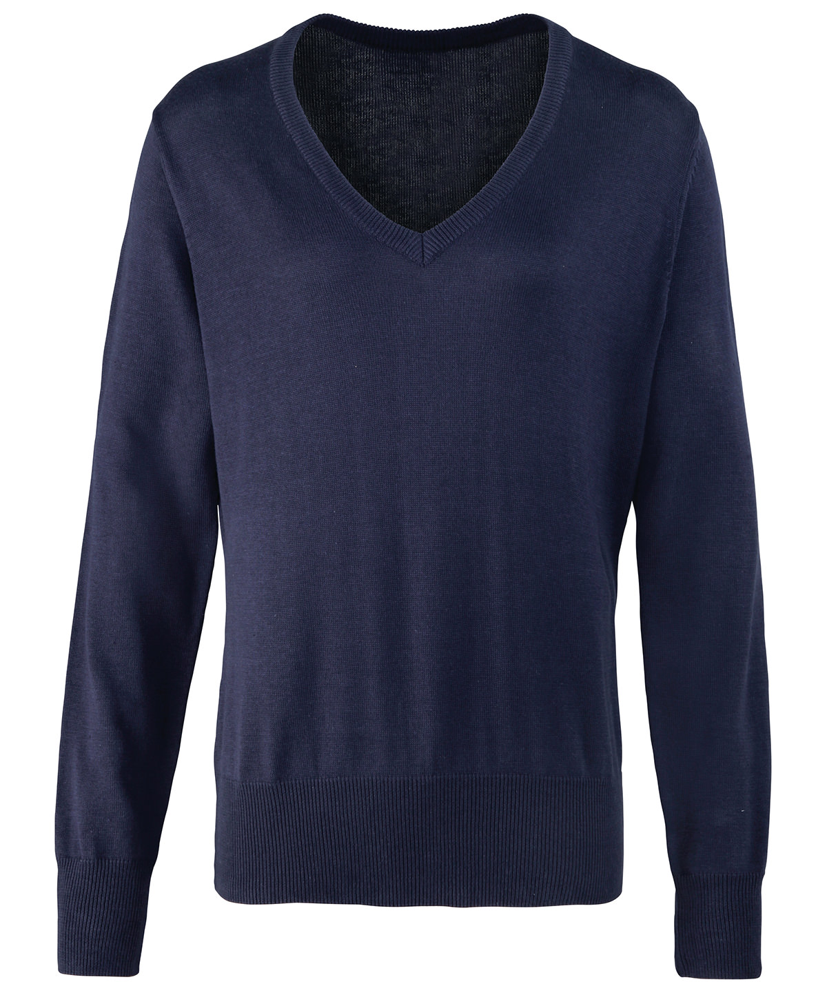 PR696 Women’s v-neck knitted sweater Blue