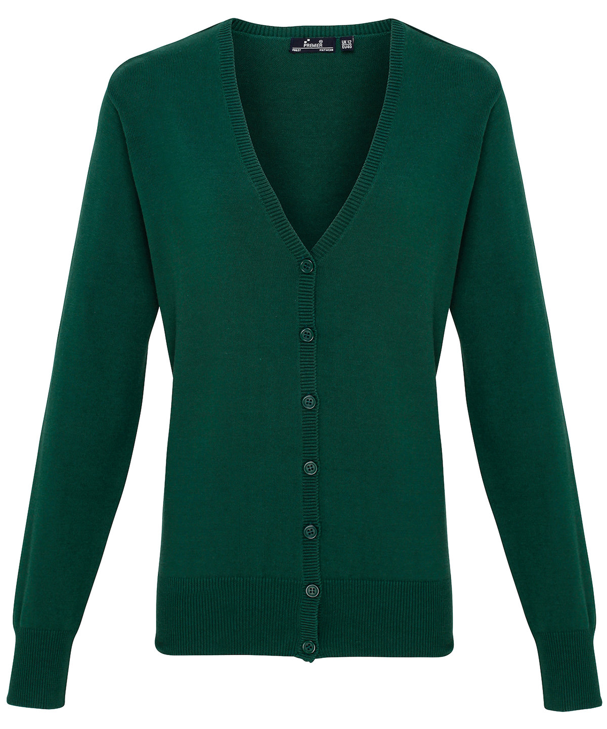 PR697 Women’s button-through knitted cardigan Green PR697 Women’s button-through knitted cardigan Green