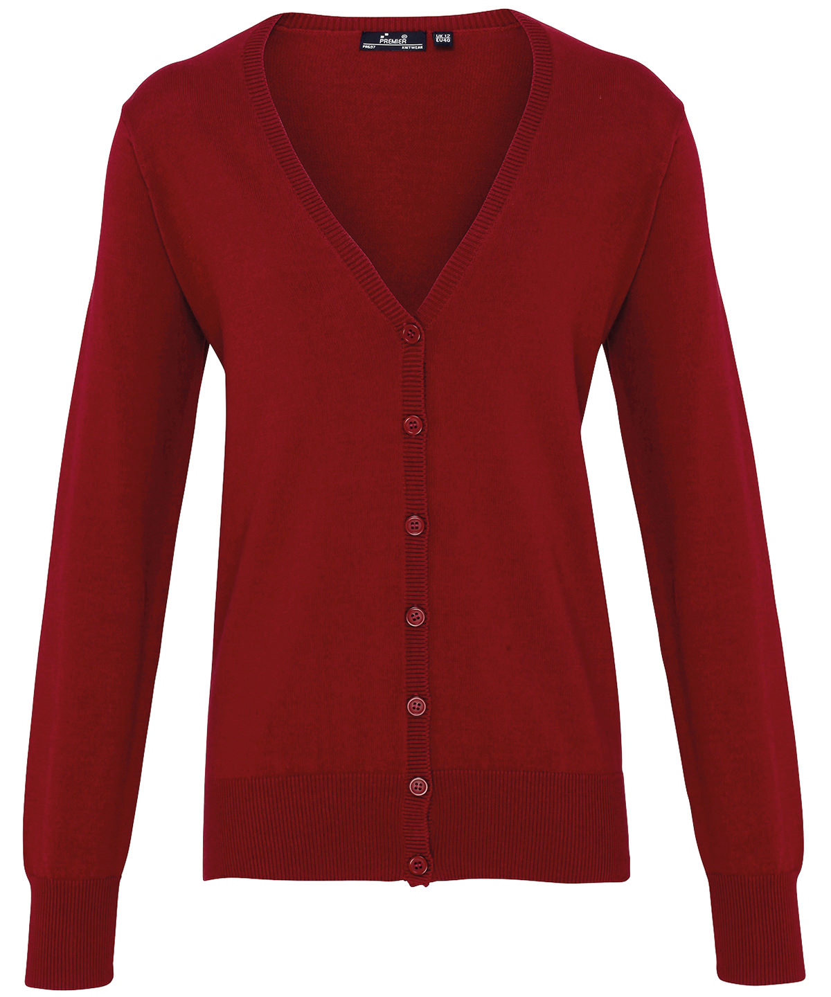 PR697 Women’s button-through knitted cardigan Red PR697 Women’s button-through knitted cardigan Red