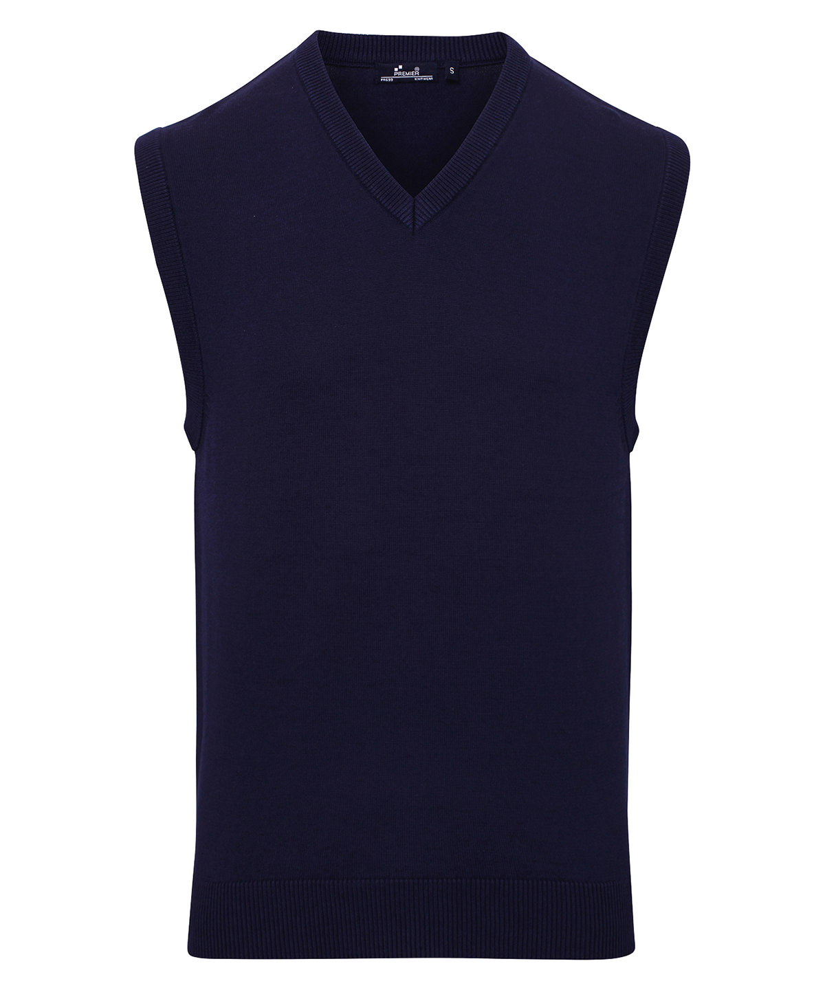 PR699 Sleeveless knitted sweater Blue