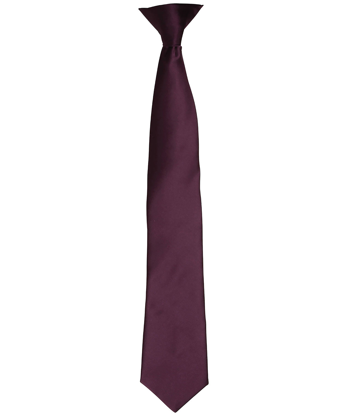 PR755 ‘Colours’ satin clip tie Purple