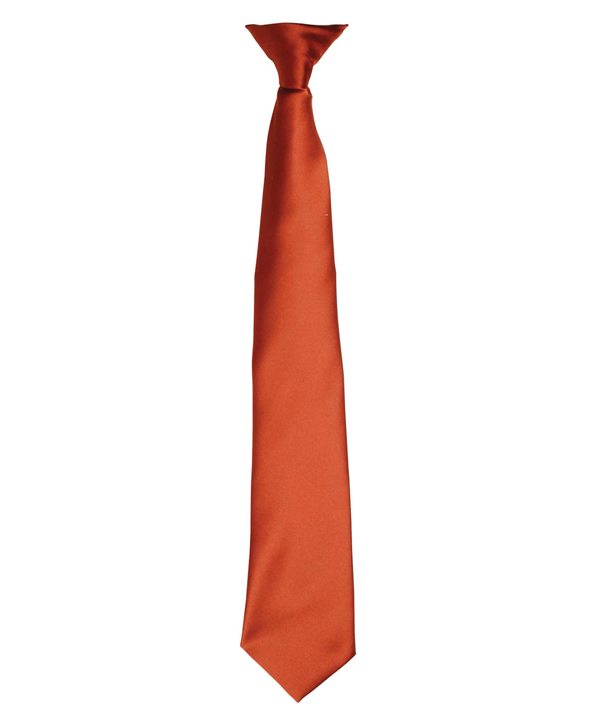 PR755 ‘Colours’ satin clip tie Brown