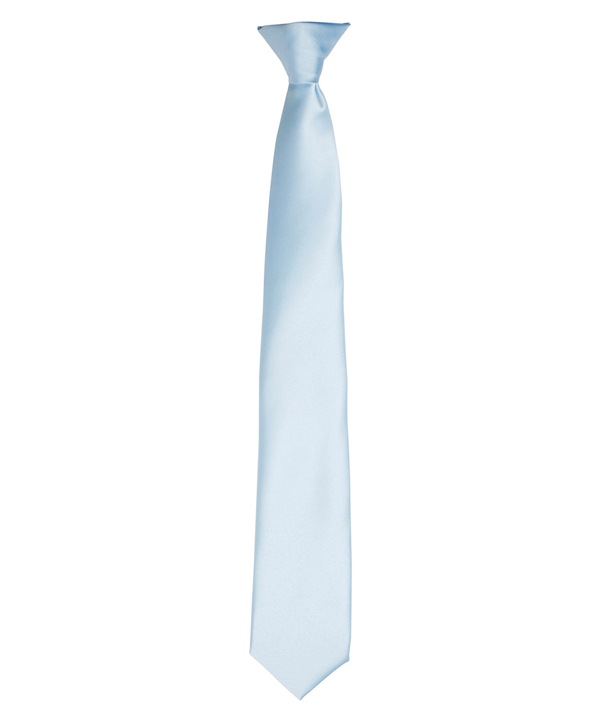 PR755 ‘Colours’ satin clip tie Blue